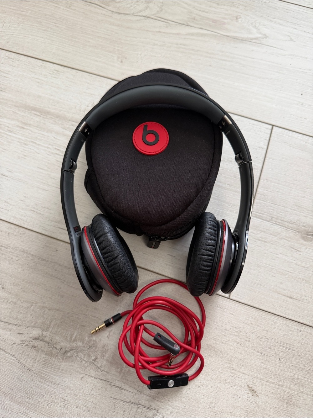 Beats by Dre Over-Ear Headphones in Black and Red